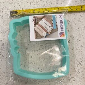 Custom mason jar or jam jar cookie cutter 4”. New. Never opened or used.